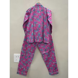 Women 100% Cotton STAR Print Pajama <b>Set</b> Soft Breathable Knitted Sleepwear Elastic Waist Two Piece Loungewear - Product Image 6