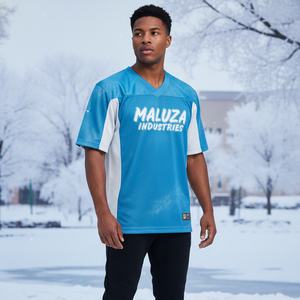 Custom Sublimation American Football Jersey Eco Friendly Recycled Polyester Breathable <b>Athletic</b> Fit Team Training Jerseys - Product Image 6