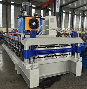 Mesin pembentuk gulungan lembaran atap bergelombang IBR lapisan ganda baru mesin pembentuk gigi ubin atap trapesium mesin pembuat ubin Motor - Product Image 4