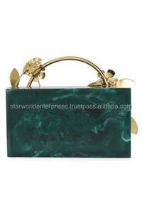 กระเป๋าคลัทช์เรซินอีพ็อกซี่สำหรับงานราตรีแนวโบราณสำหรับตกแต่งงานแต่งงานและของขวัญ - Product Image 6