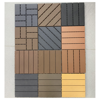 Nouvelles dalles de terrasse en WPC modernes à emboîtement, surface imitation bois, imperméables, ignifuges, antidérapantes pour jardin, patio, balcon