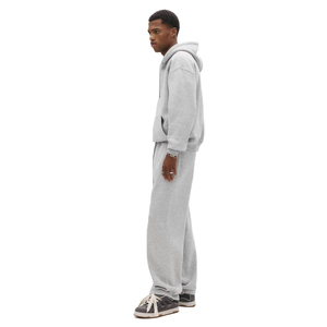 OEM Custom 420 Gsm Hoodies and Sweatpants Set Baggy Sweat Suit Jogging Set Man Oversized Gray Streetwear Tracksuit for men - Product Image 2