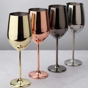 1 verre à cocktail en acier inoxydable doré de luxe, fait main, 300 ml, moderne, incassable, pour les fêtes - Product Image 4