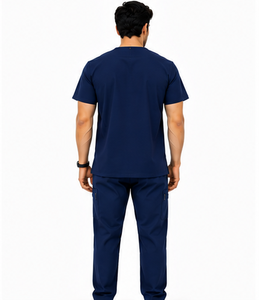 Nouveaux uniformes médicaux pour hommes, 2 pièces, style jogger, tissu extensible respirant, vêtements de travail pour médecins, vente en gros - Product Image 2
