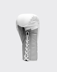 Nouvel ensemble de boxe blanc et gris : Gants, protège-tête et protège-pénis en cuir véritable pour entraînement et sparring Muay Thai – Équipement sportif - Product Image 3