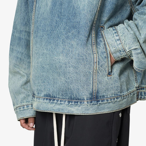 เสื้อฮู้ดดี้เดนิมทีมชาย ผ้าทนทาน ผลิตในปากีสถาน รับผลิตแบบ OEM ODM ขายส่งเสื้อฮู้ดดี้เดนิมทีมชาย - Product Image 3