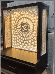 Marble Look Wooden Carved Modern Temples Customized Handmade Solid Wood <b>Mandirs</b> For Pooja Room Buy Teak Wood Pooja Mandir Sale - Product Image 3