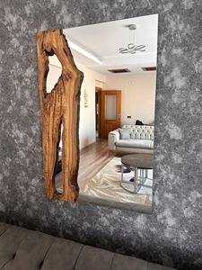 Espejo de Pared de Madera Blanca Envejecida, Espejo de Pared de Madera Vintage para Decoración Shabby Chic, Espejo Colgante al por Mayor - Product Image 4