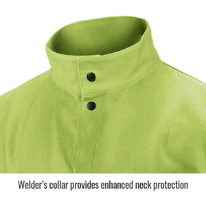 Veste de soudeur en coton FR de qualité supérieure, protection corporelle industrielle, ignifuge, pour la lutte contre les incendies - Product Image 2