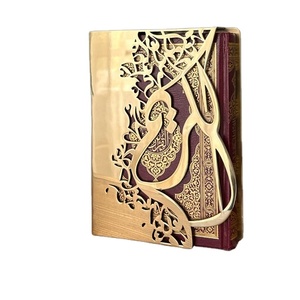 Haute qualité Art moderne métal coran boîte bois verre taille personnalisée maison décorative tenture murale avec motif Animal Ramadan - Product Image 1