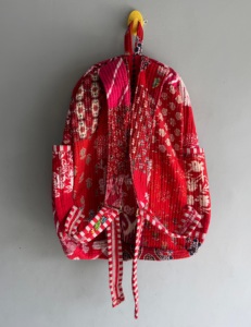 Sac à dos bohème en coton avec motif géométrique, plusieurs poches, fermeture à glissière, 15 pouces, sac à dos unisexe souple pour la journée, cadeau - Product Image 2