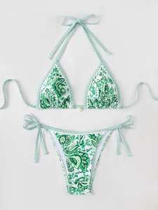 Ensemble de maillots de bain bikini sexy taille standard pour la plage, prix de gros, ensembles de bikinis pour femmes, soutien-gorge et culotte - Product Image 4