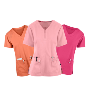 Venta al por mayor suave médico uniformes hombre elegante blanco enfermera Hospital Top dentista cargo matorrales pantalones uniforme de fábrica FMF - Product Image 1