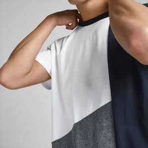 เสื้อยืดผู้ชายทันสมัย พิมพ์ลายคมชัด แขนสั้น ระบายอากาศได้ดี เป็นมิตรกับสิ่งแวดล้อม ผลิตจากโพลีเอสเตอร์/คอตตอน แฟชั่นสำหรับหนุ่มๆ - Product Image 6