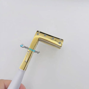 Outils de coiffure professionnels en acier inoxydable écologiques pour extensions de cheveux, pince à ruban adhésif or blanc avec logo personnalisé pour cheveux - Product Image 4