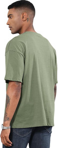 Camiseta de hombre de corte holgado, estilo casual, de algodón, transpirable, cómoda, moderna, para uso diario. - Product Image 4