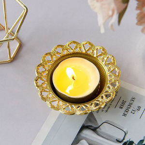 Lighting Accent Metal Unique Shape Gold Finish <b>Candle</b> <b>Holder</b> Centerpiece Home New Arrival Wedding and Party - Product Image 2