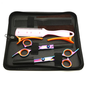 Professional Hair Thinning Scissors Stainless Steel Blunt Tip <b>Long</b> <b>Handle</b> Right Handed Salon Hairdressing <b>Shears</b> for Barbers - Product Image 4