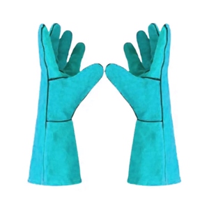 ถุงมือเชื่อมหนังวัวสะท้อนแสงคุณภาพสูง ป้องกันความร้อนและประกายไฟ สำหรับงานอุตสาหกรรมและการใช้งานประจำวัน - Product Image 2