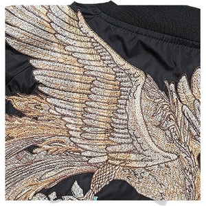 แจ็คเก็ตวาร์ซิตี้ผ้าซาตินแบบใหม่ปี 2026 จากสหรัฐอเมริกา แจ็คเก็ตบอมเบอร์ผู้ชาย สกรีนโลโก้ได้ ผลิตภัณฑ์กีฬาคุณภาพพรีเมียม จัดส่งตรงจากโรงงาน - Product Image 6