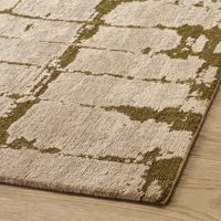 Tapis d'intérieur Z&H HOME moderne, chic et vintage, vert, en laine et soie nouée à la main, à poils bouclés, antidérapant, pour l'exercice et la prière, pour la maison et l'hôtel