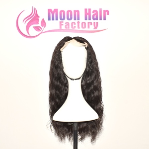 Perruques en cheveux humains indiens Remy sur mesure avec options de bonnet en dentelle, tissage réglable et attaches à clipser, textures multiples - Product Image 2
