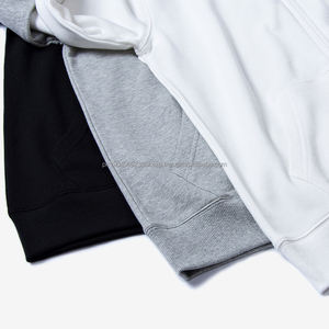 Oem Custom Streetwear unisexe sweat à capuche zippé surdimensionné uni 100% coton de haute qualité sweat à capuche en éponge française avec fermeture éclair - Product Image 2