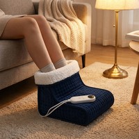 Coussin chauffant en velours cristal et laine d'agneau Sherpa avec contrôleur LED détachable, 3 niveaux de chaleur réglables et minuterie OEM/ODM