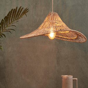 Lampe suspendue en corde tressée - Product Image 6