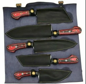 Ensemble de couteaux de cuisine en acier Damas à 67 couches, couteaux de chef faits à la main, manche en bois Pakka, couverts de cuisine professionnels, vente en gros - Product Image 3