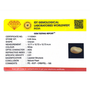 Loose Keshi Pearl 4.75 Carat Freshwater Gemstone for Fine Jewelry - Product Image 4