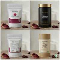 Poudre de fleur d'hibiscus, extrait végétal, riche en antioxydants, poudre à base de plantes pour les boissons et les marques privées