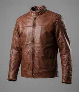 Chaqueta de cuero genuino estilo Cafe Racer para hombre y mujer, con cremallera, para motociclistas, todos los colores, tallas personalizadas, precio al por mayor. - Product Image 1