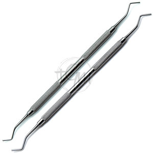 Instrument dentaire manuel en acier inoxydable, double embout, pour le placement d'amalgame et le condensateur de cavité, pour travaux de restauration - Product Image 2