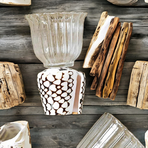 Seashell Cup Natural Shell Body With Glass Lining Coastal Style Beverage Holder For Party <b>Bar</b> Decoration Vietnam - Product Image 1