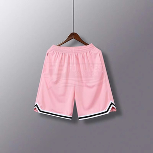 Shorts de basketball 100 % coton à séchage rapide et respirants pour hommes avec cordon de serrage, taille mi-haute, logo personnalisé sur le devant - Product Image 3