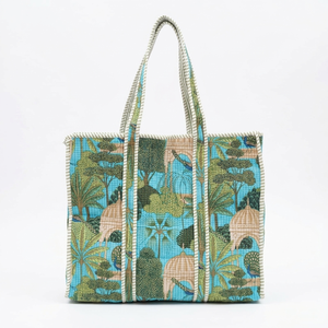 Handmade Kantha Quilted <b>Bag</b> with Colorful <b>Patchwork</b> Textile Design for Fashion Travel Shopping Gifting and Wholesale Supply - Product Image 1