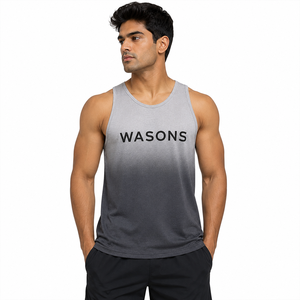 Fabricant de débardeurs pour hommes sur mesure, coton premium, débardeurs de sport pour la gym, OEM ODM, vente en gros, fitness, sport - Product Image 1