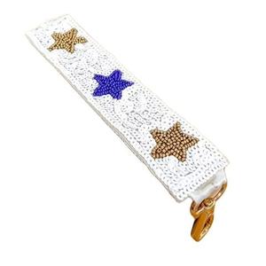 Accessoire perlé fait main indien, porte-clés artisanal, artisanat traditionnel indien en tissu, réalisé par des artisans qualifiés - Product Image 3