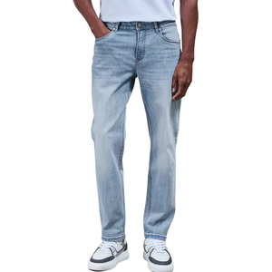 Pantalones Vaqueros de Pierna Recta para Hombre, Transpirables, de Invierno, Lavado Vintage 3D, Algodón Suave, Corte Clásico, OEM ODM, Ropa Casual - Product Image 6