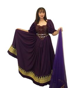 Nuevos Vestidos Afganos Modernos de Encaje para Mujer, la Mejor Calidad, Tallas y Colores Personalizados, Largo hasta la Rodilla, Corte en A, Ropa de Boda, Extra Voluminosos - Product Image 1