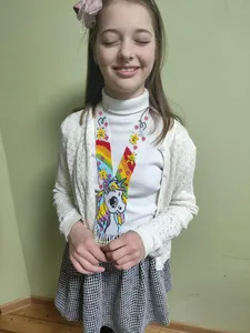 BEAUTYFULL Sale Traditional Necklace,Unicorn Necklace for Girls Colorful Handmade Ukrainian <b>Beaded</b> Gerdan., FOR GIFTED , WEDDING - Product Image 2