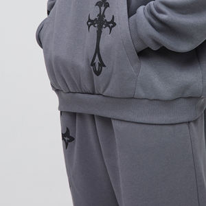 Survêtement de jogging pour homme, sweat-shirt et pantalon de survêtement, grandes tailles, hiver, adulte, personnalisable - Product Image 6