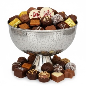 Vente en gros de bols de service décoratifs modernes en métal argenté, bord ondulé, plat à bonbons en aluminium, élégant pour la décoration de table à la maison - Product Image 5