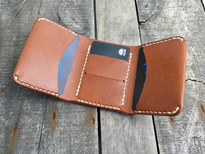 Factory Custom Genuine Leather Tri Fold <b>Wallet</b> <b>Men</b> Durable Top Grain Cowhide Leather <b>Card</b> Holder Billfold LTW-0164 - Product Image 1