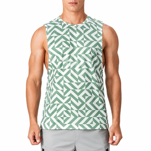 <b>Mens</b> Stringer <b>Singlet</b> Lightweight Athletic Tank Top Sleeveless Gym Fitness Workout Training Wear <b>Mens</b> OEM ODM Stringer <b>Singlet</b> - Product Image 1