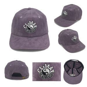 Casquette en velours côtelé vintage, broderie personnalisée, chapeaux en velours côtelé, casquette à 6 panneaux - Product Image 1