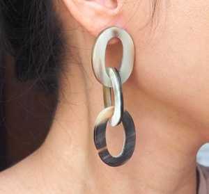 ต่างหูรูปเขาสัตว์ออกแบบเองได้สินค้าใหม่เป็นมิตรต่อสิ่งแวดล้อมทันสมัย - Product Image 3