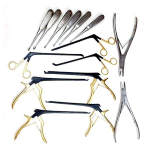 Juego de Curetas y Rongeurs Codman Kerrison, 15 Piezas, Acero Inoxidable, Instrumentos Quirúrgicos Ortopédicos Manuales para Columna Vertebral, Certificación MOL - Product Image 3