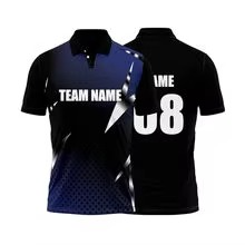 Camisetas de Cricket Personalizadas al por Mayor, Unisex, Tela de Nailon/Cachemira, Transpirables, de Secado Rápido, Impresión Digital, Colores y Logotipos Personalizados - Product Image 5